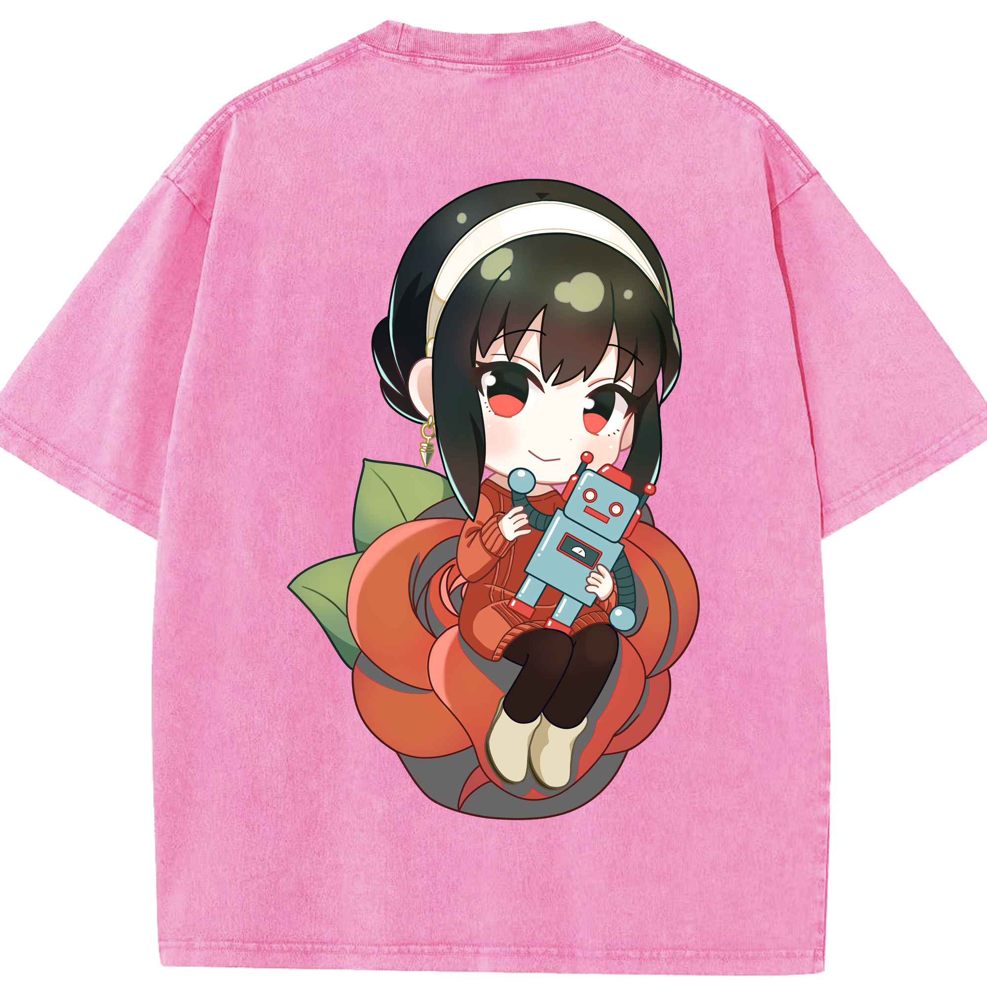 （画像用） SPY×FAMILY间谍家家酒 綿100% ヴィンテージ風 半袖Tシャツ（背面プリント）
